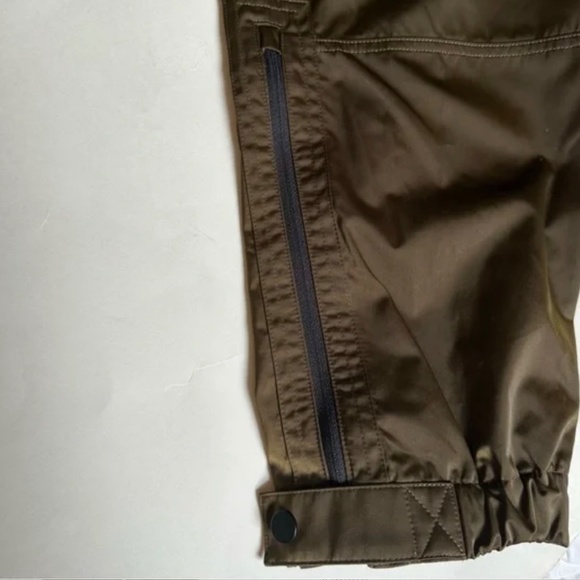 NWT Athleta Radiant Active Jogger Pants Olive Green Side Ankle Zippers- Size 14 - Picture 8 of 13